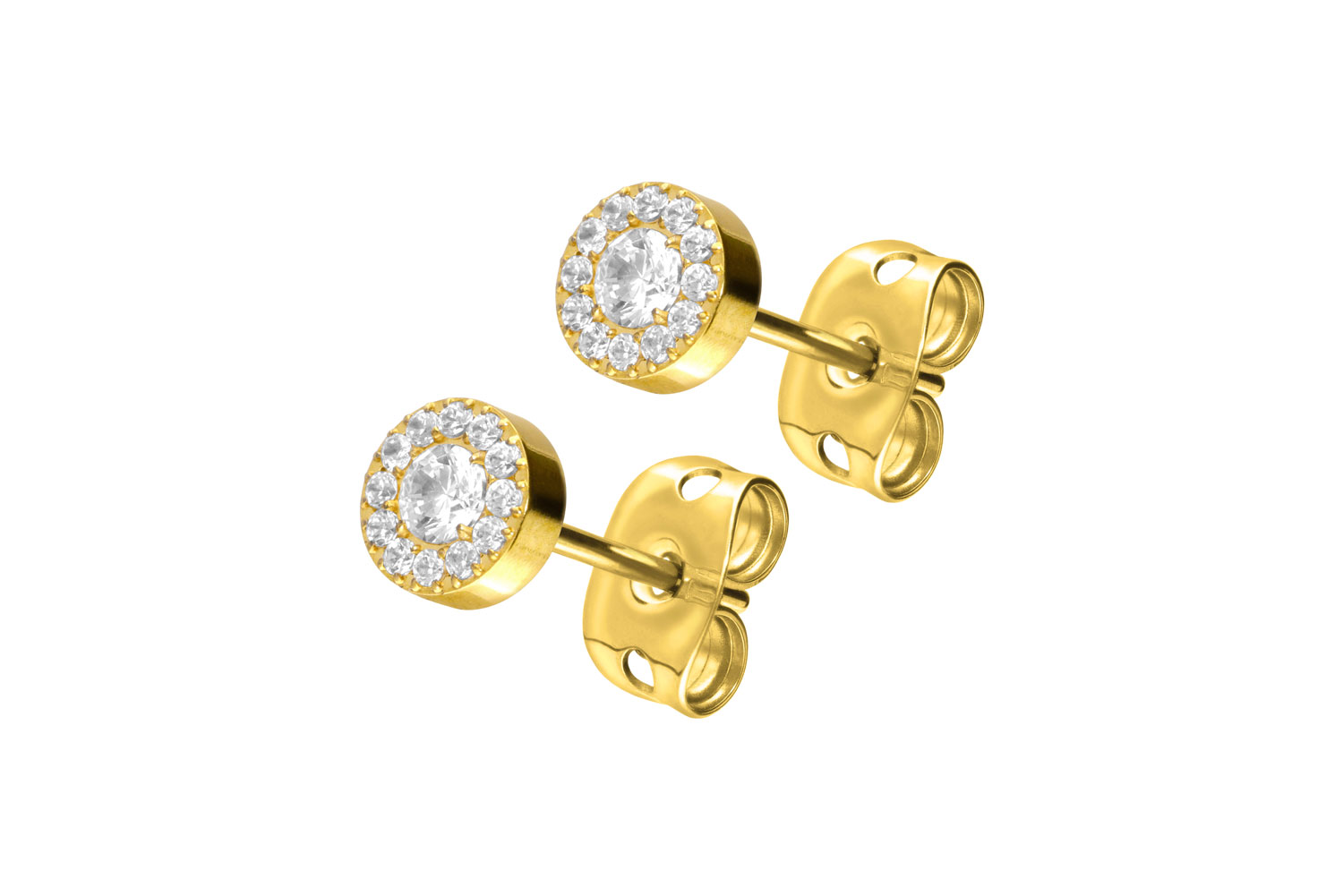 Titan Ohrstecker KRISTALLDISC von Piercingline